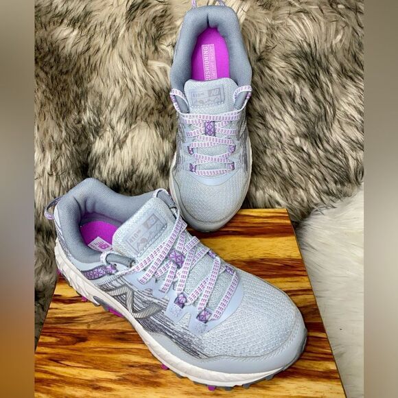 New Balance Womens 410 V6 WT410LL6 Gray/Purple Running Shoes Sneakers Sz 5B/35EU - Picture 4 of 10